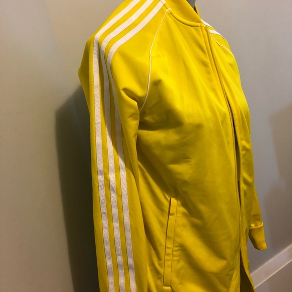 adidas Tops Adidas Yellow Track Jacket Poshmark